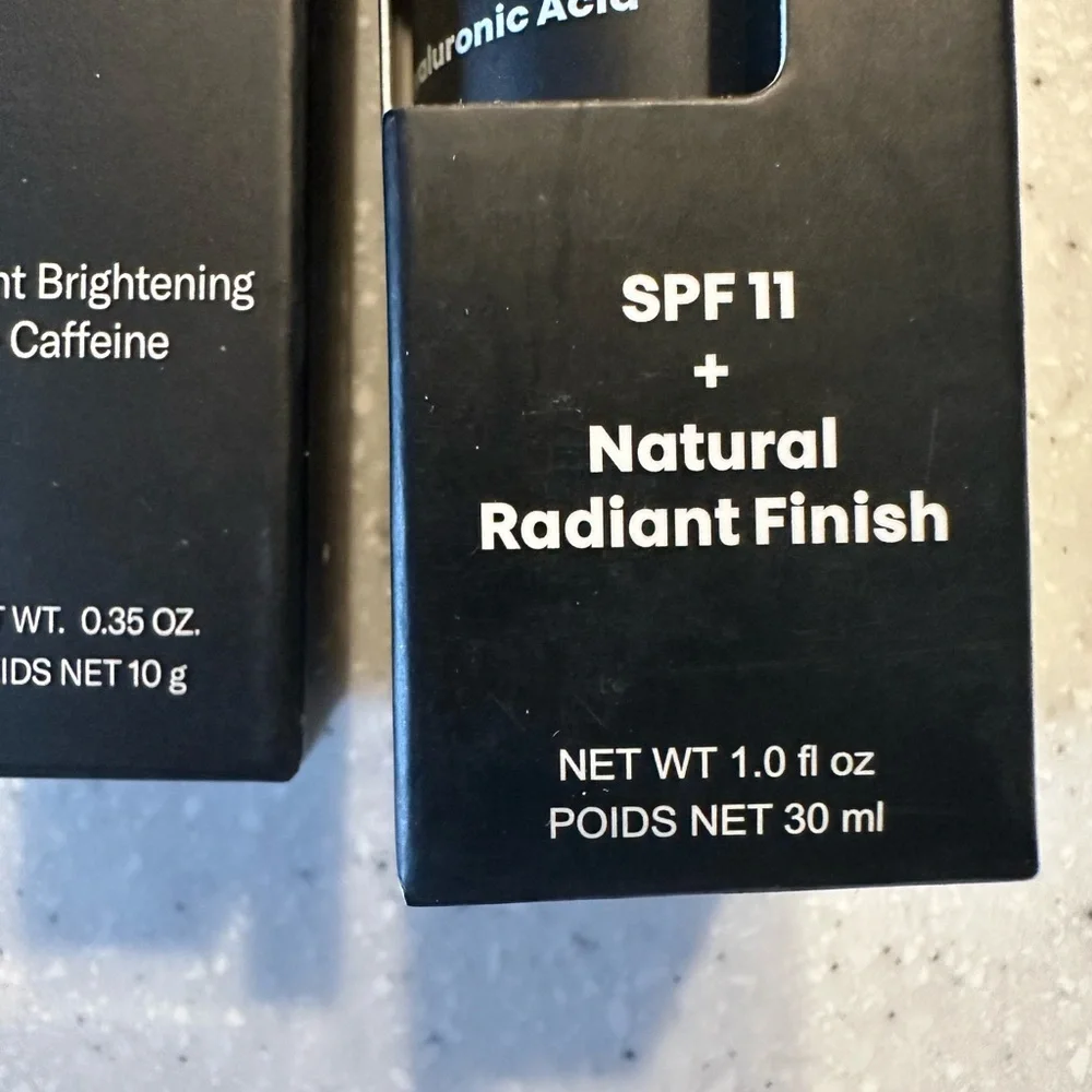 The Lip Bar TLP Quick Conceal Caffeine Cinnamon. Face Just Tint Honey Dip Vegan